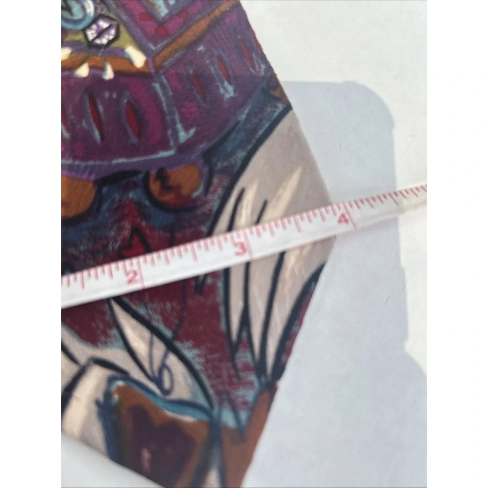 VTG The Beatles Abstract Pattern 100% Silk Tie Made In USA Hide Your Love Away